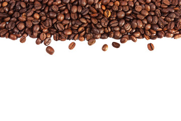 coffee beans isolated on white background