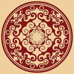 decorative vector ornament, abstract design element