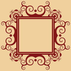 decorative vector ornament, abstract design element