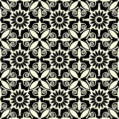 floral seamless pattern, vector illustration
