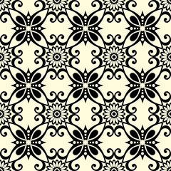 floral seamless pattern, vector illustration