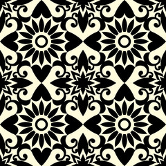floral seamless pattern, vector illustration