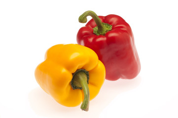 yellow and red capsicum