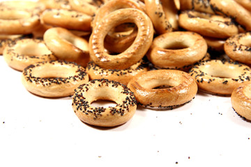 bagel with poppy seeds