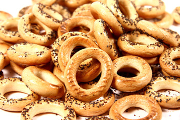 bagel with poppy seeds