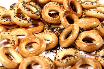 bagel with poppy seeds