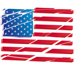 Vector USA flag