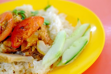 Vegetarian chicken rice