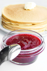 Pancakes with butter