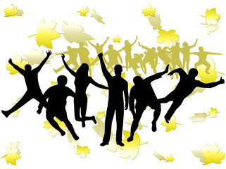 Illustration of sport silhouettes