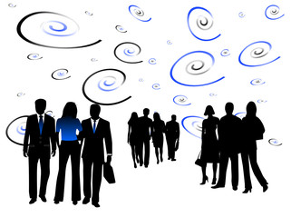Illustration of business people