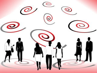 Illustration of business people