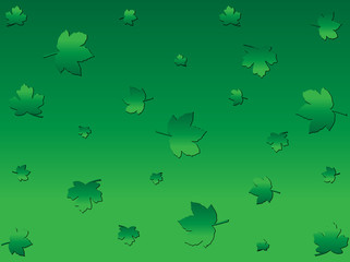 Illustration of background with leaves