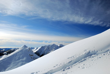 Dall'alto delle nevi