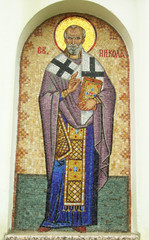 Naklejka premium Holy icon of St. Nicola