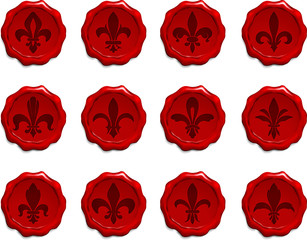 Fleur De Lis Wax Seal Set
