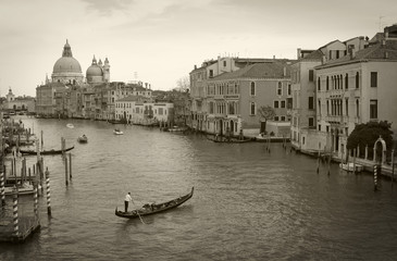 Venice: Canal Grande viewed from Accademia bridge