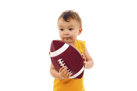 Baby Boy With Football