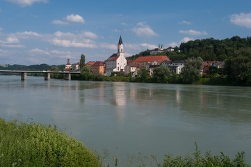 Fototapeta na wymiar Passau Innstadt