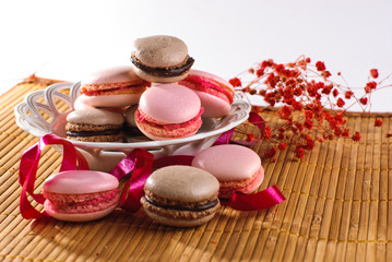 Gebäck mit Weihnachtsdeko