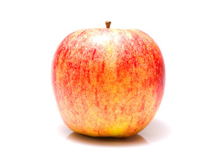 Ripe fresh apple isolated on a white background