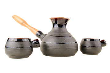 Clay coffee maker