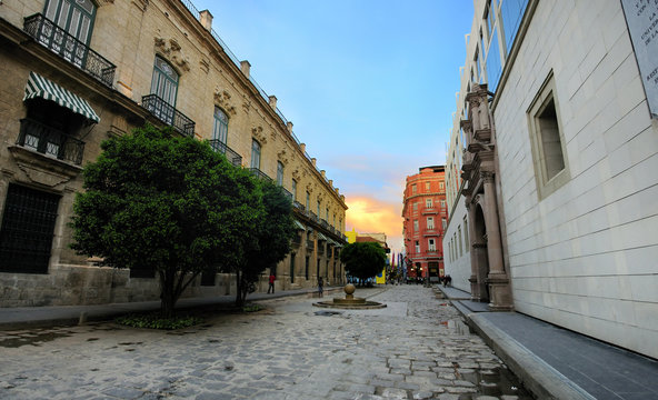 Old havana cityscape panoramic