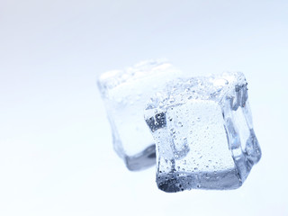 Abstract background with frozen water, ice cubes