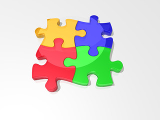 Obraz premium RGB – RVB Puzzle