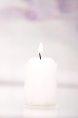 Fototapeta na wymiar White candle