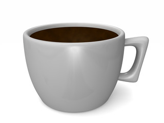 Simple cup of coffee