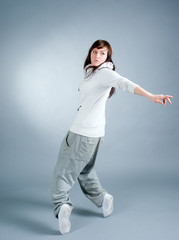 modern style dancer posing