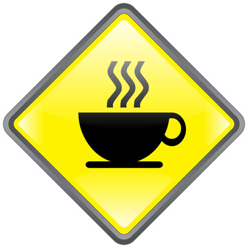 Panneau &ldquo;Caf&eacute;&rdquo; (Pause Tasse Boisson Bar Bistro D&eacute;jeuner Vecteur)