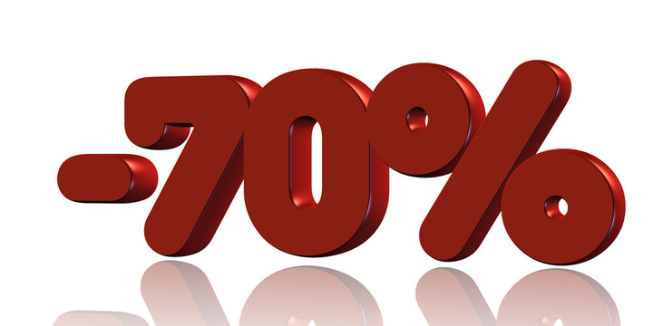 -70% pourcentage, soldes