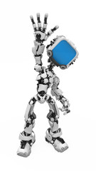 Blue Screen Robot, Waving