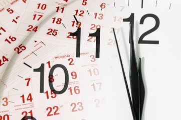 Calendar and Clock Face