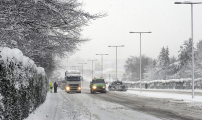 Get stuck in the snow