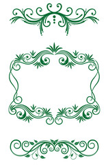 Floral vintage decorations