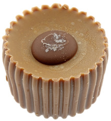 chocolat caramel fond blanc