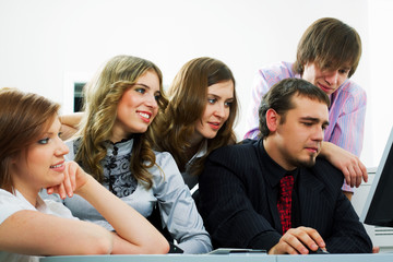 Young business team.