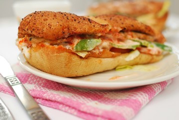 Healthy vegetarian sandwich