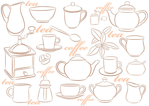 Crockery for tea and coffee