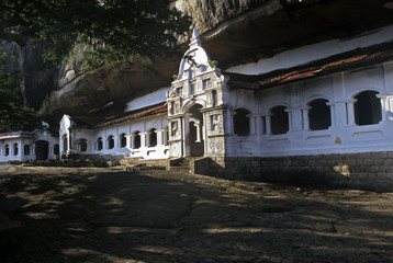 Rock temple, Sri Lanka