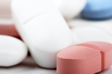Nahaufnahme von Tabletten