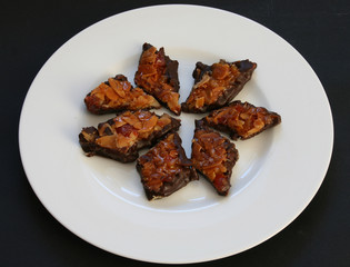 Florentiner auf einem Teller