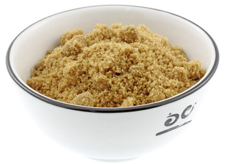 bol sucre cassonade fond blanc