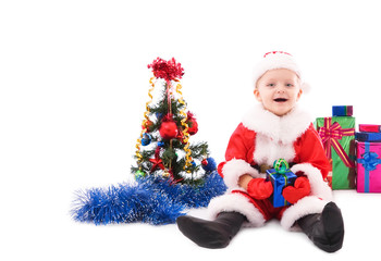 Beautiful toddler Santa