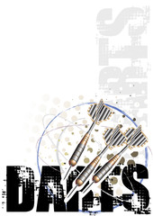 darts circle poster background