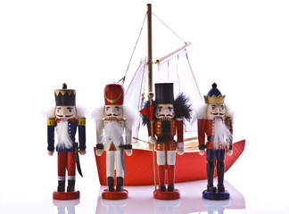 Naklejka premium old christmas toys