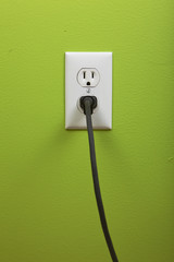 white electric outlet